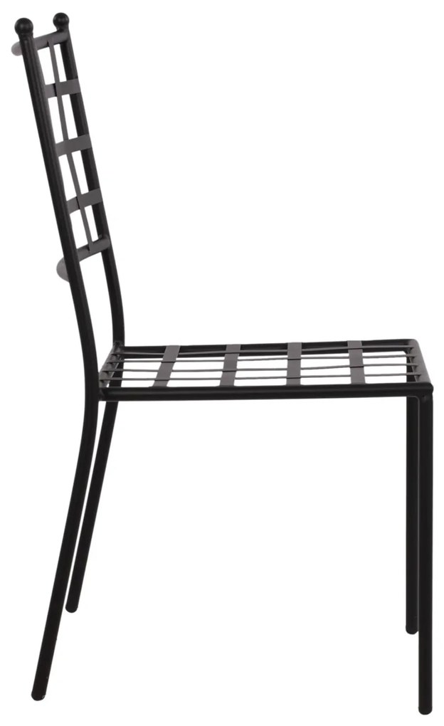 Καρέκλα EMERY C5509 Μεταλλική Μαύρη 46x58x88 εκ. 46x58x88 εκ.