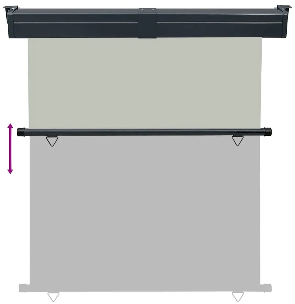 vidaXL Σκίαστρο Βεράντας Πλαϊνό Γκρι 165 x 250 εκ.