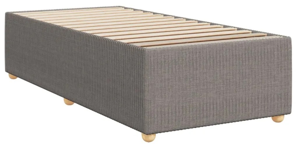 ΚΡΕΒΑΤΙ BOXSPRING ΜΕ ΣΤΡΩΜΑ TAUPE 90X190 ΕΚ.ΥΦΑΣΜΑΤΙΝΟ 3291922