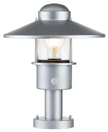 Επιδαπέδιο Φωτιστικό PIR E27 60W IP44 Klampenborg Elstead Lighting KLAMPENBORG-PED-PIR-SIL Ασημί