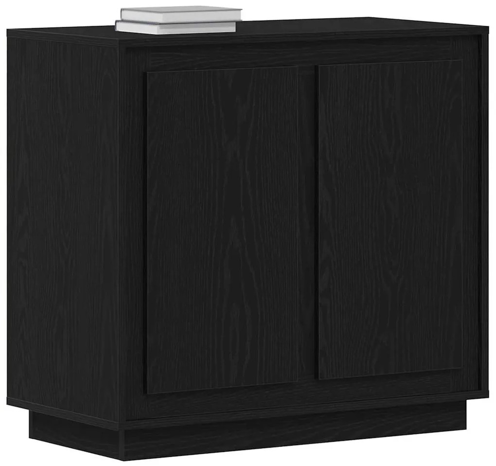 vidaXL Μοντέρνος Μπουφές Πλευρικός Μαύρη δρυς 80 x 34 x 75 εκ