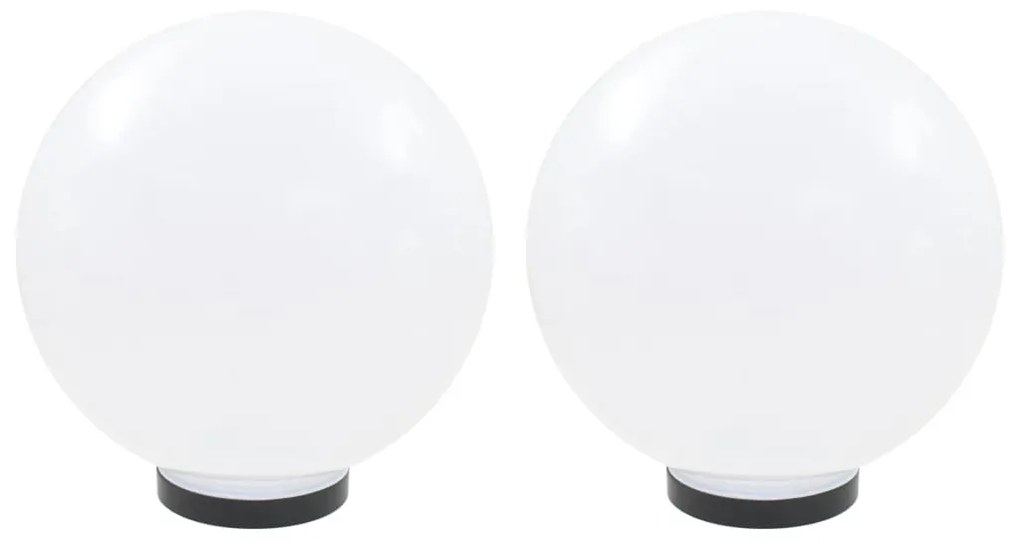 vidaXL Φωτιστικά Μπάλα LED 2 τεμ. Σφαιρικά 30 εκ. Ακρυλικά (PMMA)