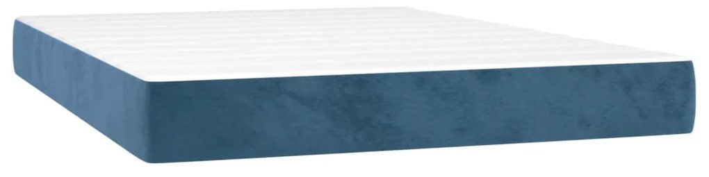 ΚΡΕΒΑΤΙ BOXSPRING ΜΕ ΣΤΡΩΜΑ ΣΚΟΥΡΟ ΜΠΛΕ 140X190 ΕΚ. ΒΕΛΟΥΔΙΝΟ 3129451