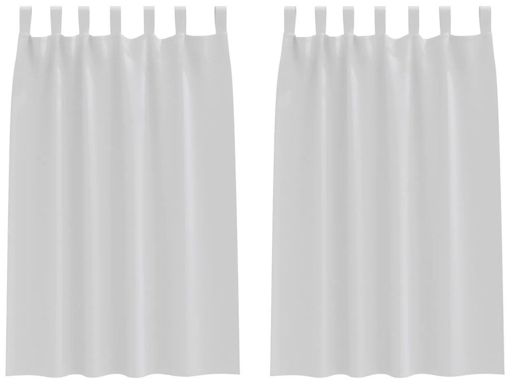 vidaXL Κουρτίνες συσκότισης 2 pcs Ανοιχτό Γκρι 175 x 140 εκ.