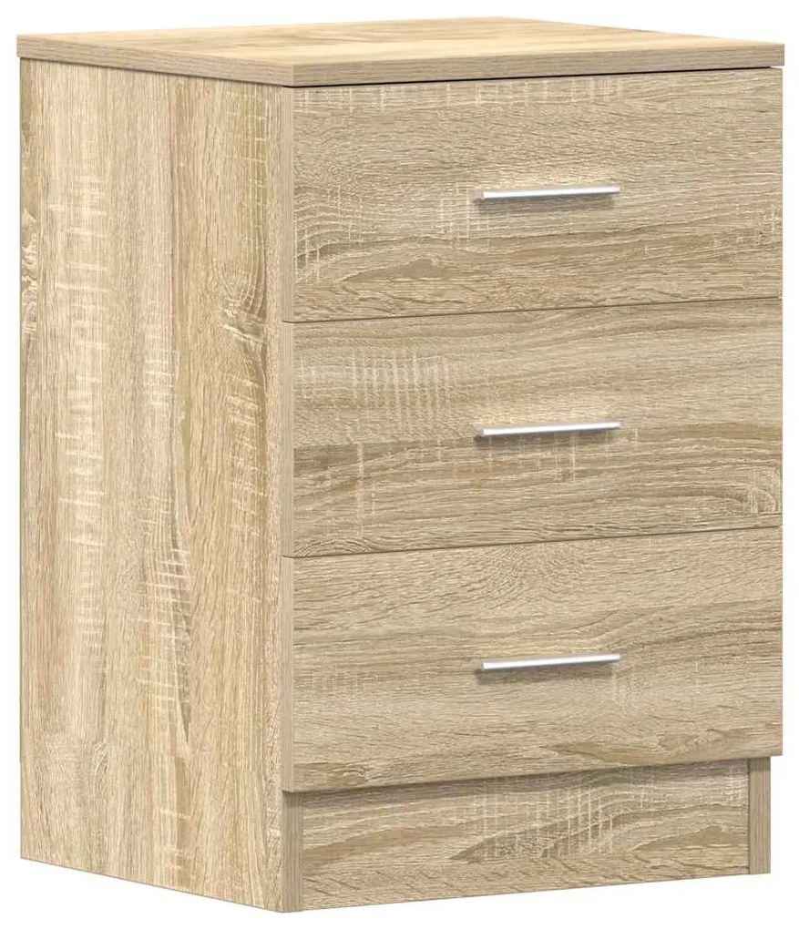 vidaXL Κομοδίνα 2 τεμ. Χρώμα Sonoma Δρυς 38x35x56 εκ. από Επεξ. Ξύλο