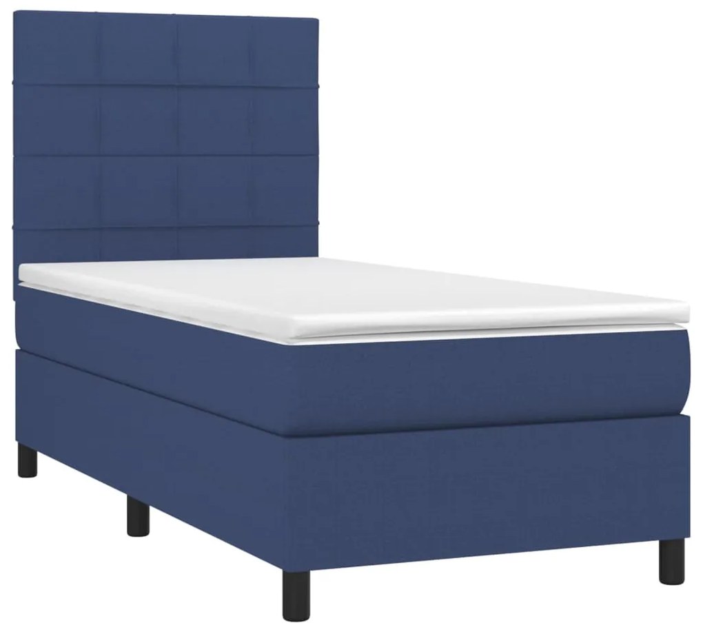 ΚΡΕΒΑΤΙ BOXSPRING ΜΕ ΣΤΡΩΜΑ ΜΠΛΕ 90X200 ΕΚ.ΥΦΑΣΜΑΤΙΝΟ 3141751