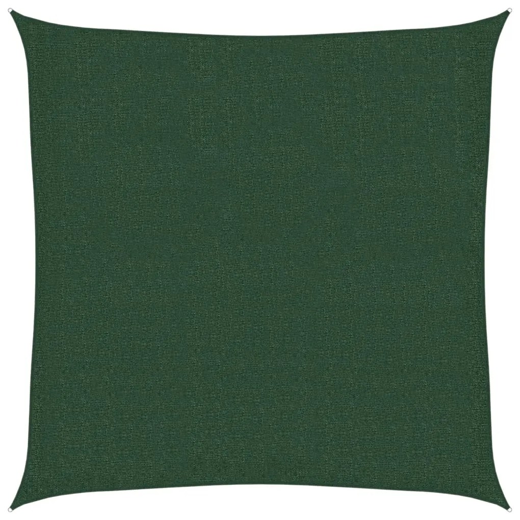 vidaXL Πανί Σκίασης Σκούρο Πράσινο 2,5 x 2,5 μ. από HDPE 160 γρ./μ²