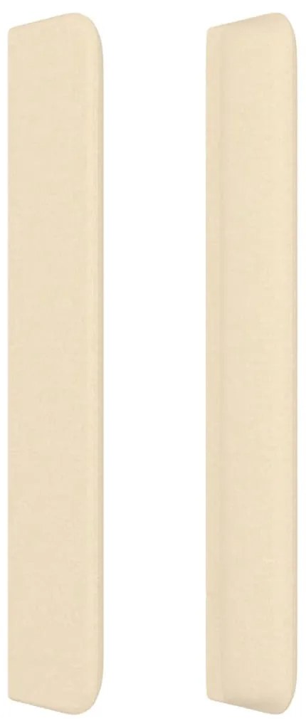 Κεφαλάρι με Πτερύγια Κρεμ 183x16x118/128 εκ. Υφασμάτινο 3119459