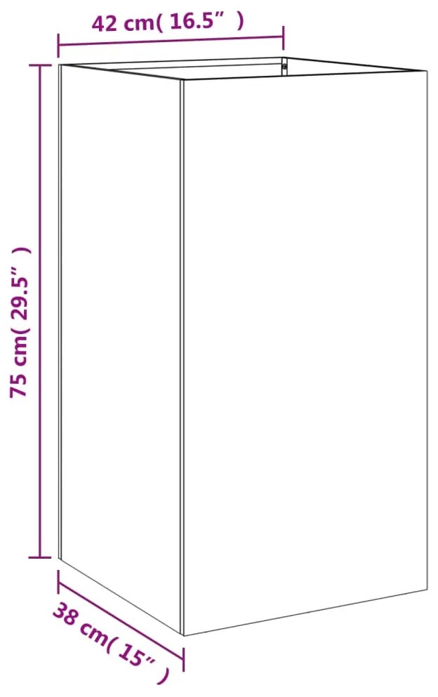 ΖΑΡΝΤΙΝΙΕΡΑ ΑΣΗΜΙ 42X38X75 ΕΚ. ΑΠΟ ΓΑΛΒΑΝΙΣΜΕΝΟ ΧΑΛΥΒΑ 841582