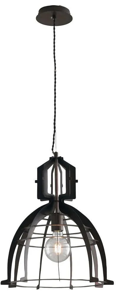 Φωτιστικό Οροφής Urban I-URBAN-S40 BRO 1xE27 Φ40cm 150cm Bronze Luce Ambiente Design Metal
