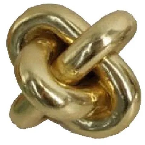 Διακοσμητικό Αντικείμενο Επιτραπέζιο Gold Knot 022289 13x13x13cm Gold Polyresin
