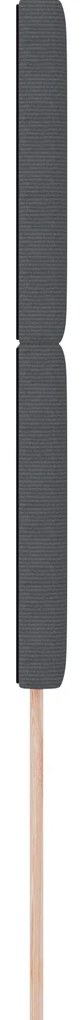 vidaXL LED Κεφαλάρι Σκούρο Γκρι 80 εκ Κορντούρας