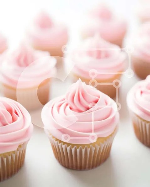 Intra Συλλεκτικό Ξύλινο Παζλ Plywood  4mm - Ποικιλία ροζ cupcakes με λευκό πάγωμα Σε Ξύλινο Κουτί - Διαστάσεις: 10x10 cm – 25 κομμάτια