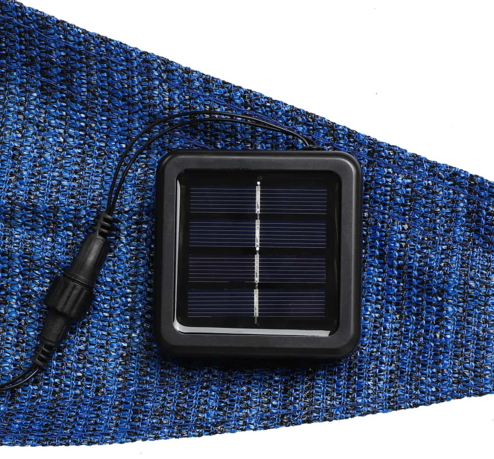 HI Ηλιακό Πανί με 100 LED Ανοιχτό Μπλε 3,6 x 3,6 x 3,6 μ.