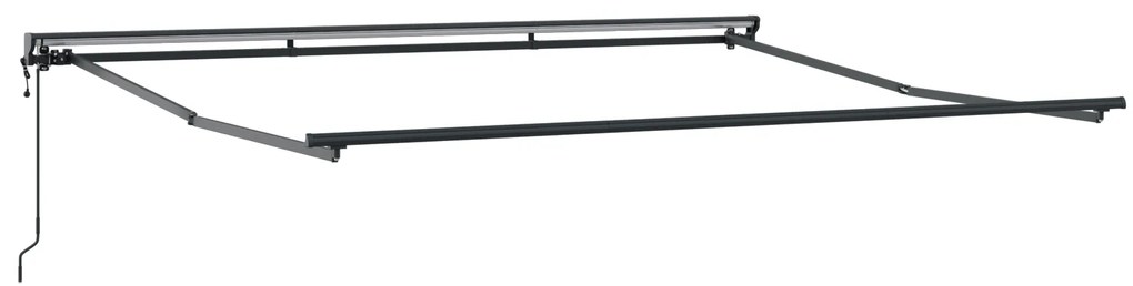 vidaXL Ανασυρόμενη Τέντα Κρεμ 350x250 εκ