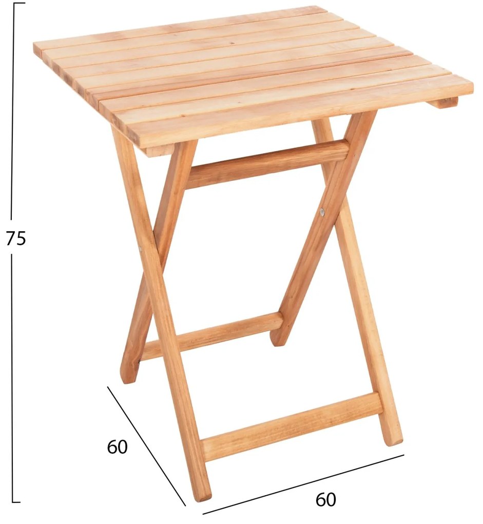 ΤΡΑΠΕΖΙ ΣΚΗΝΟΘΕΤH ΛΗΜΝΟΣ  ΦΥΣΙΚΟΣ ΕΜΠOΤΙΣΜΟΣ 60Χ60Χ75Υεκ.