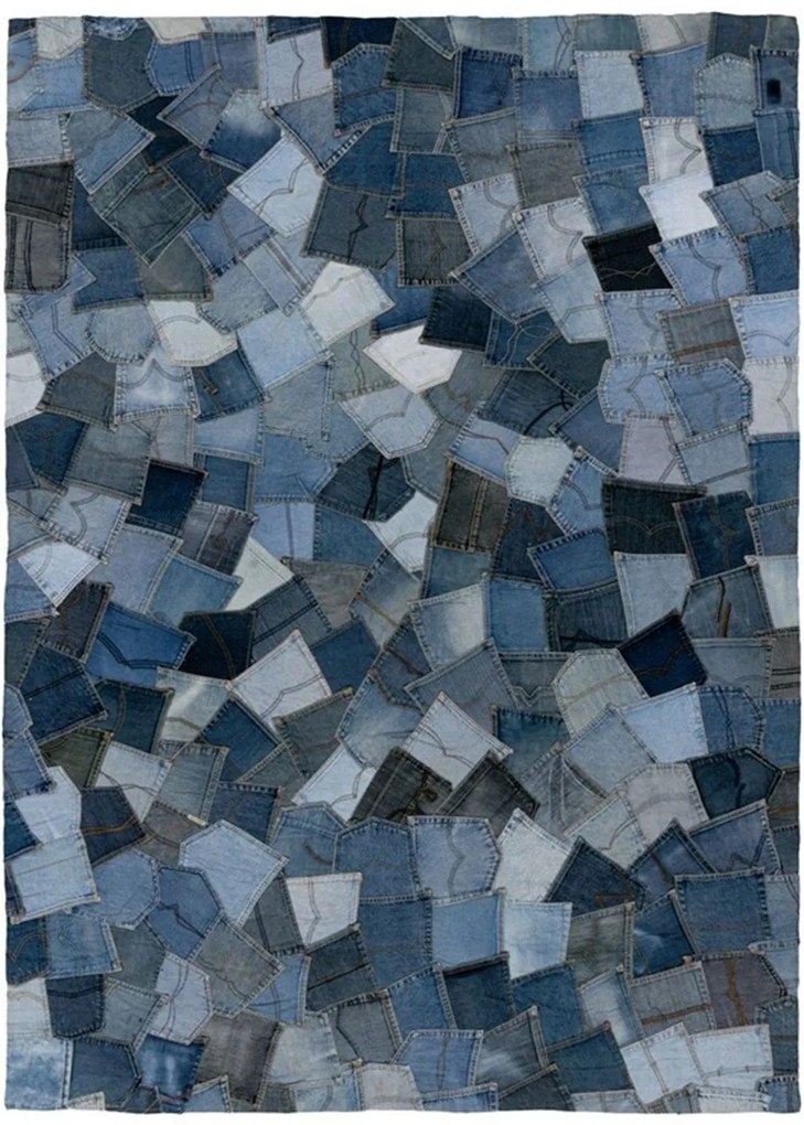 Χαλί Denim Pocket 465 Blue Jean Obsession 80X150cm