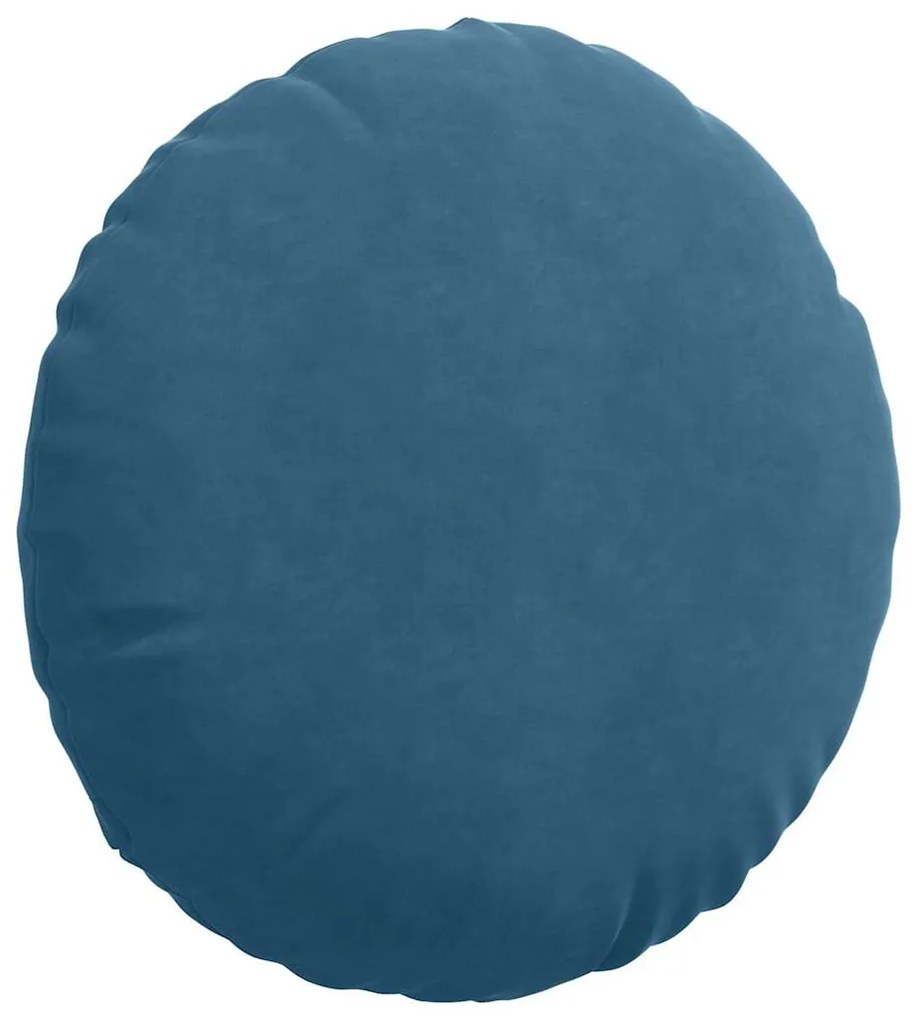 vidaXL Μαξιλάρια καθισμάτων 2 pcs Μπλε Ø 40 x 13 εκ. Βελούδο