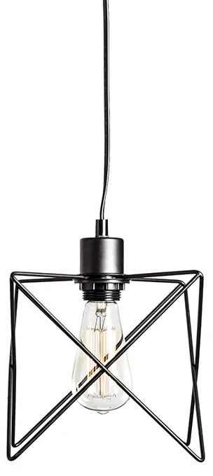 Φωτιστικό Κρεμαστο Aca KS1462P1BK ANDY Μαύρο Ματ (Black Mat)