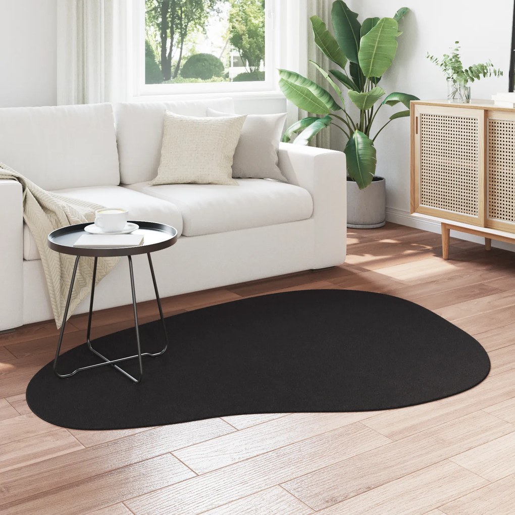 vidaXL Χαλιά "HUARTE" Μαλακό και Πλενόμενο Μαύρο 120x170 εκ.