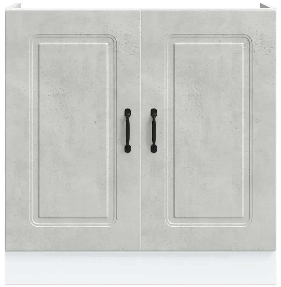 vidaXL Ντουλάπι βάσης νεροχύτη Kalmar Γκρι Sonoma 80x46x81,5 εκ.