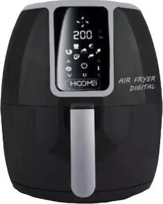 Hoomei HM-5378B Ψηφιακή Φριτέζα Αέρος με Αποσπώμενο Κάδο 4.5lt Μαύρη