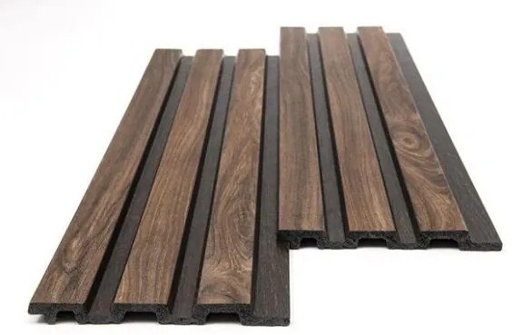 New plan PS PANEL ΜΕ 3D ΠΗΧΑΚΙΑ 54 PIANO 12/122/2900mm WALNUT/DARK BROWN Τεμαχιο