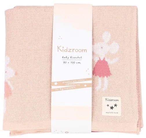 ΚΟΥΒΕΡΤΑ ΖΑΚΑΡ 80Χ100 ΠΟΝΤΙΚΙ 100% COTTON KIDZROOM