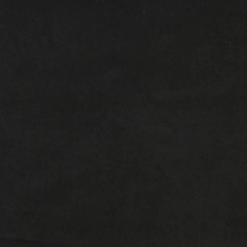 Πολυθρόνα Μασάζ Ανακλινόμενη με Υποπόδιο Μαύρη Βελούδινη - Μαύρο