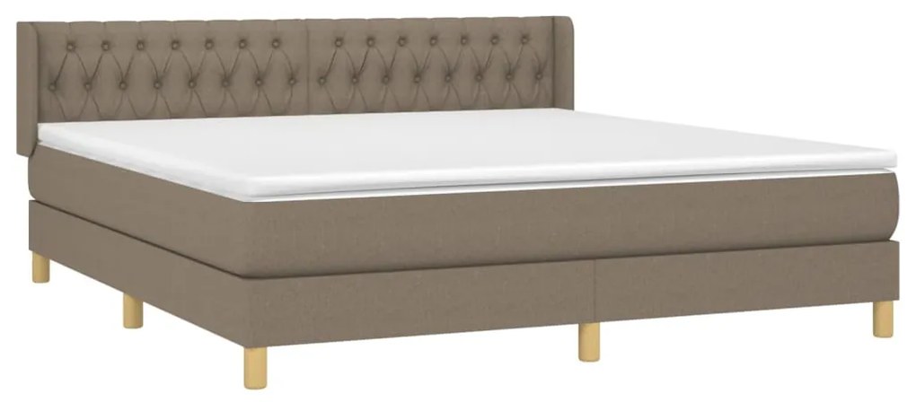 ΚΡΕΒΑΤΙ BOXSPRING ΜΕ ΣΤΡΩΜΑ TAUPE 180X200 ΕΚ. ΥΦΑΣΜΑΤΙΝΟ 3130533