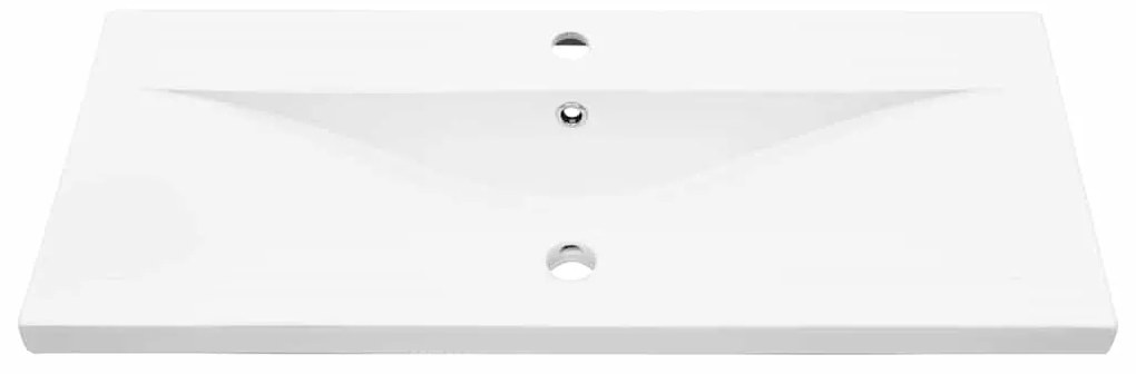 vidaXL Σετ Επίπλων Μπάνιου με πόρτα 3 pcs Μαύρη Οξυά 90 x 38.5 x 46 cm
