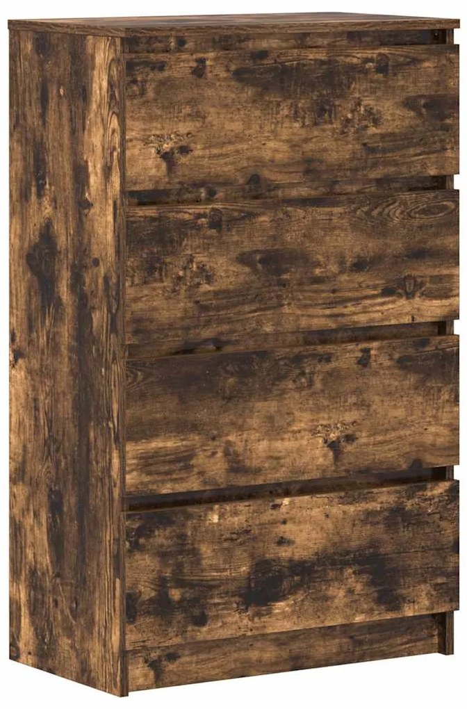 vidaXL Συρταριέρα Καπνιστή Δρυς 60 x 35 x 98,5 εκ. Επεξεργασμένο Ξύλο
