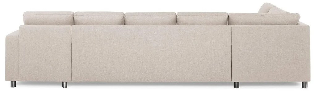 Γωνιακός Καναπές Scandinavian Choice C157, Ανοιχτό καφέ, 344x199x80cm