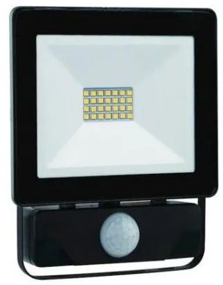 Προβολέας LED SLIM SMD 10W 4000K Ανιχνευτής Κίνησης IP65 Μαύρο Epistar 6241 Spotlight 6241 Μαύρο