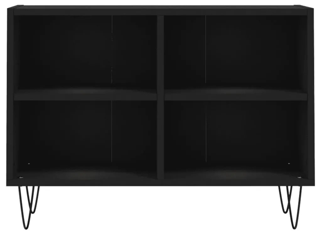 vidaXL Έπιπλο Τηλεόρασης Μαύρο 69,5x30x50 εκ. από Επεξεργασμένο Ξύλο