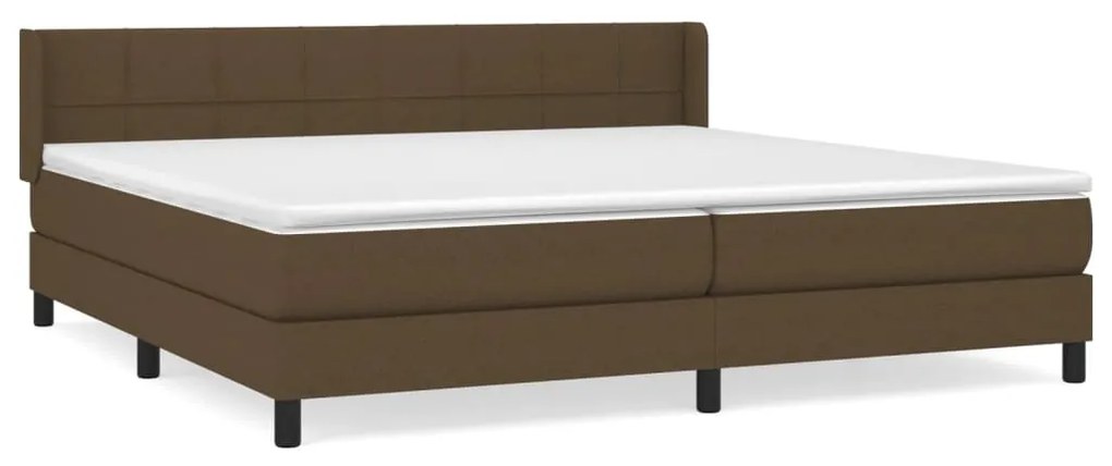 ΚΡΕΒΑΤΙ BOXSPRING ΜΕ ΣΤΡΩΜΑ ΣΚΟΥΡΟ ΚΑΦΕ 200X200 ΕΚ. ΥΦΑΣΜΑΤΙΝΟ 3129740