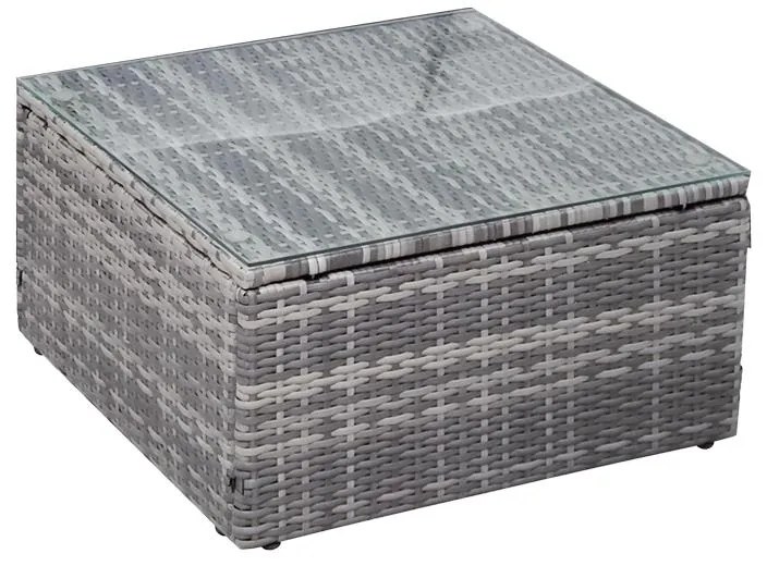 Σαλόνι κήπου Enthusiasm σετ 2τμχ rattan ανθρακί-ύφασμα ανθρακί 104x55.5x79 εκ.