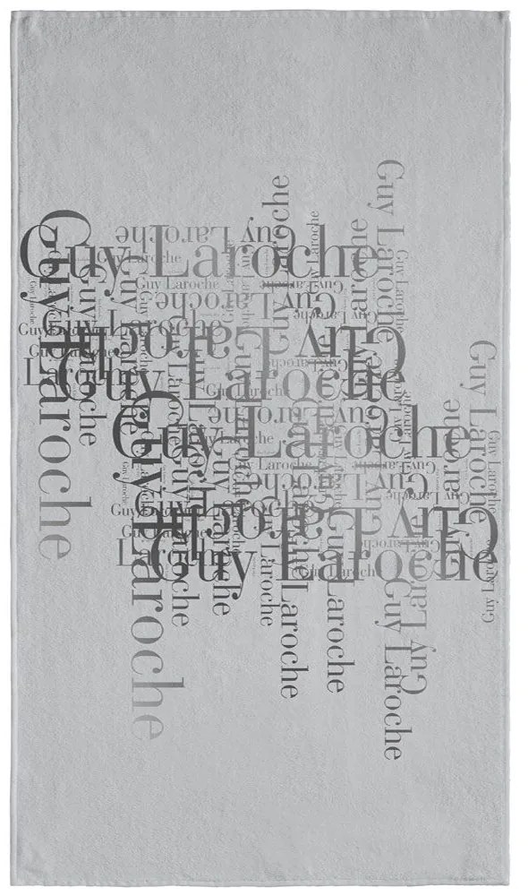 Πετσέτα Θαλάσσης Velour Printed 2103 Silver Guy Laroche Θαλάσσης 100x175cm Cotton-Polyester