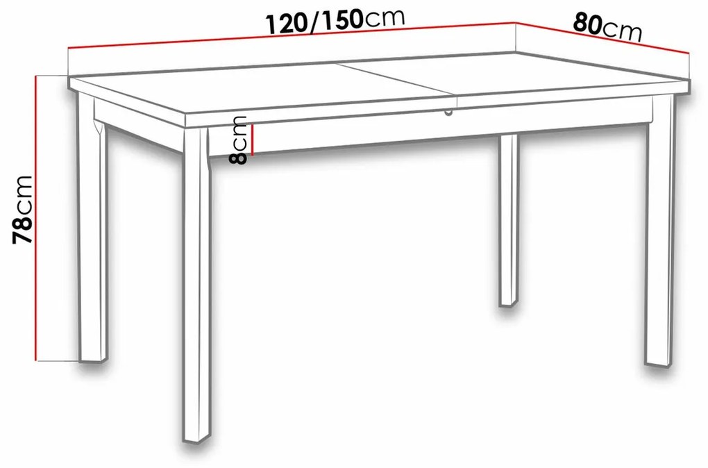Τραπέζι Victorville 131, Sonoma οξιά, 78x80x120cm, 32 kg, Επιμήκυνση, Πλαστικοποιημένη μοριοσανίδα, Ξύλο, Μερικώς συναρμολογημένο, Ξύλο: Οξιά