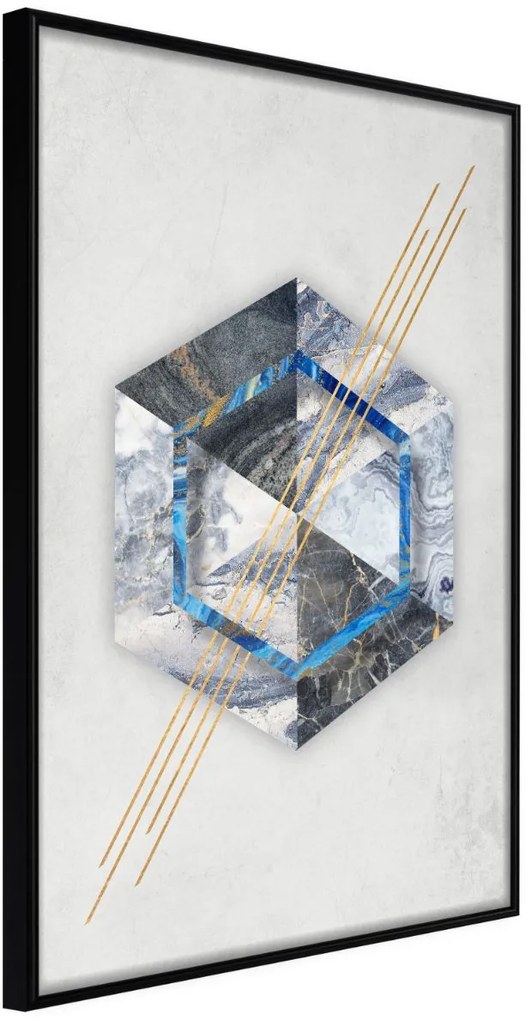 Αφίσα - Marble Composition II - 20x30 - Μαύρο - Χωρίς πασπαρτού