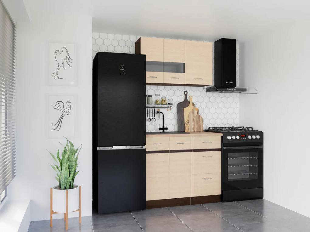 Σετ κουζίνας Econ 129, 120x45cm, Πάγκος, Πλαστικοποιημένη μοριοσανίδα | Epipla1.gr
