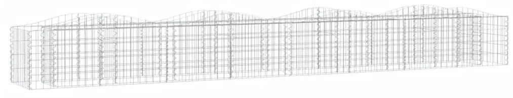 vidaXL Συρματοκιβώτιο Τοξωτό 400x50x50 εκ. από Γαλβανισμένο Σίδερο