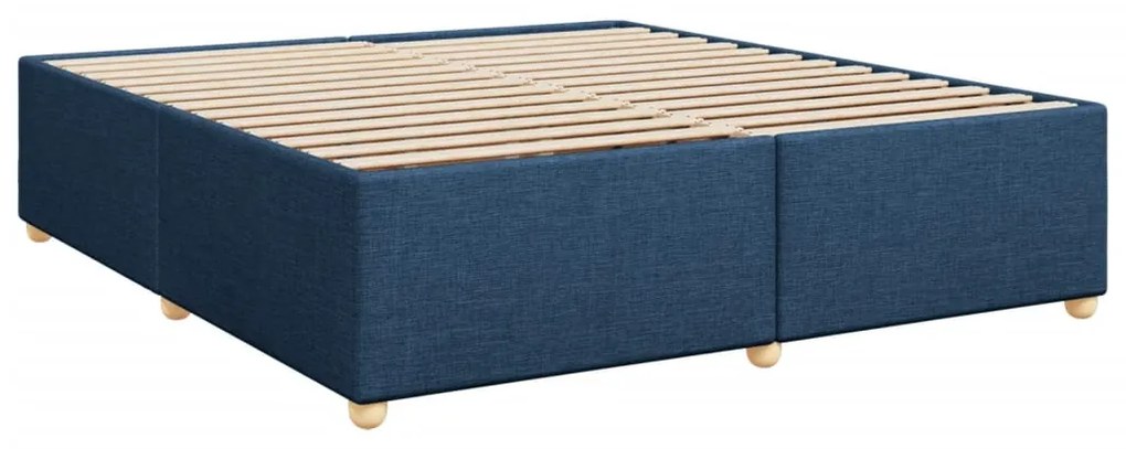 ΚΡΕΒΑΤΙ BOXSPRING ΜΕ ΣΤΡΩΜΑ ΜΠΛΕ 200X200 ΕΚ. ΥΦΑΣΜΑΤΙΝΟ 3289093