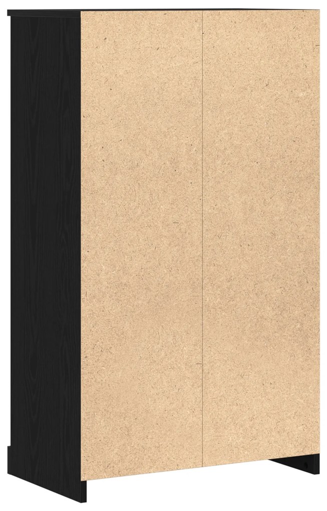 vidaXL Υψηλή ντουλάπα Μαύρη Δρυός 60x35.5x103.5 εκ. Επεξεργασμένο Ξύλο