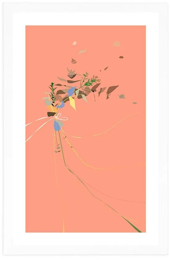 Αφίσα με παρπαστού Απλό όμορφο φυτό - 60x90 white