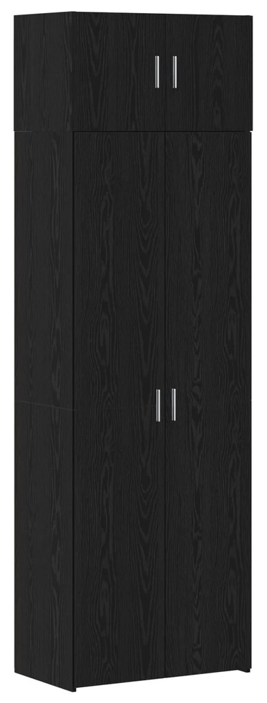 vidaXL ντουλάπα  Μαύρη Δρυς 70x42.5x225 εκ Επεξεργασμένο Ξύλο