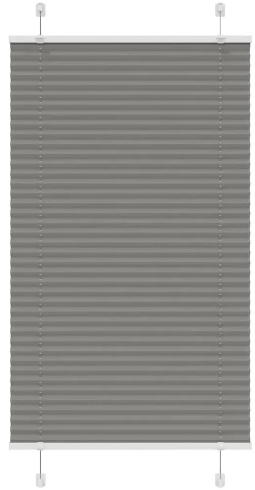 vidaXL Πλισέ περσίδα Ανθρακί 75x150 cm Πλάτος υφάσματος 74,4 cm
