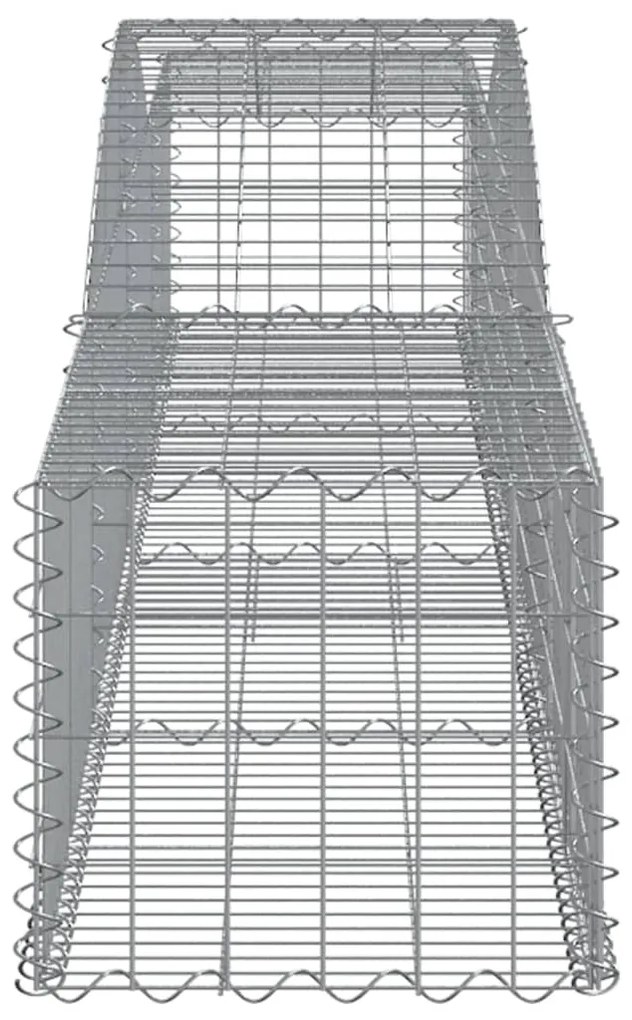 vidaXL Συρματοκιβώτια Τοξωτά 6 τεμ. 400x50x40/60 εκ. Γαλβαν. Ατσάλι