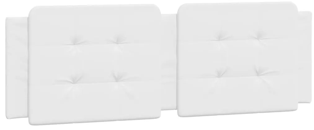 vidaXL Μαξιλάρι για Κεφαλάρι Zadar Λευκό 160 εκ. από Συνθετικό Δέρμα