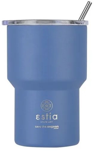 Estia Θερμός - Ποτήρι Για Καφέ Mug Lite Save The Aegean 400ml Denim Blue 01-18450